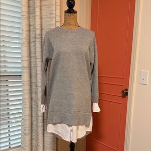Time and Tru Gray Long Sleeve Dress